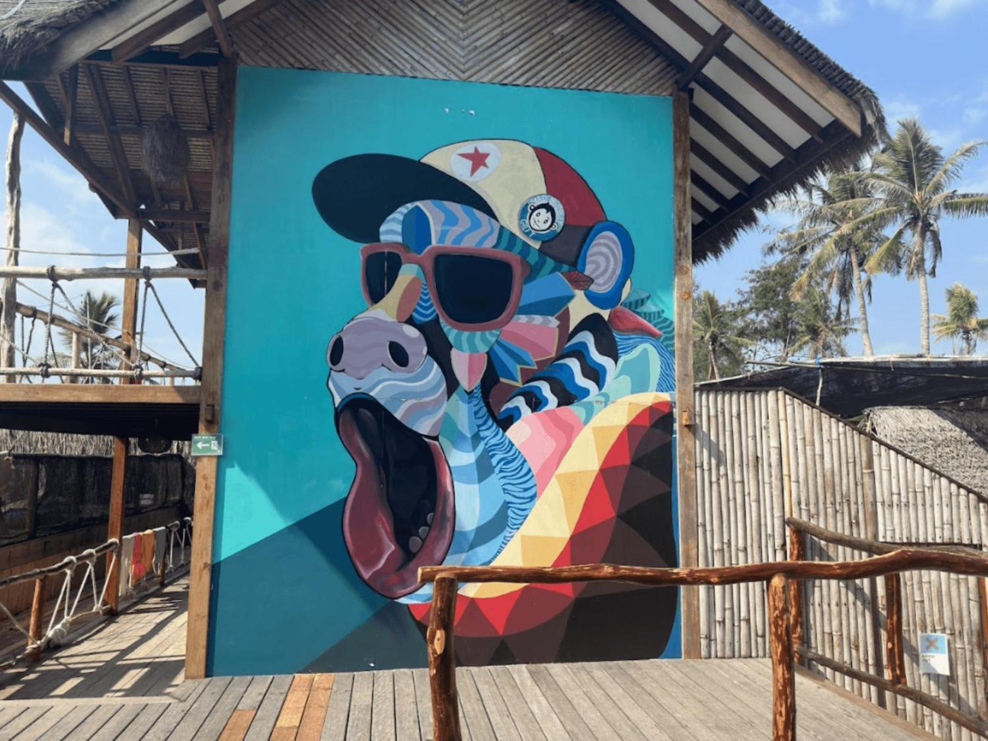 매드 몽키 길리 트라왕간 길리트라왕안 외부 사진 Mural by artist, 2019